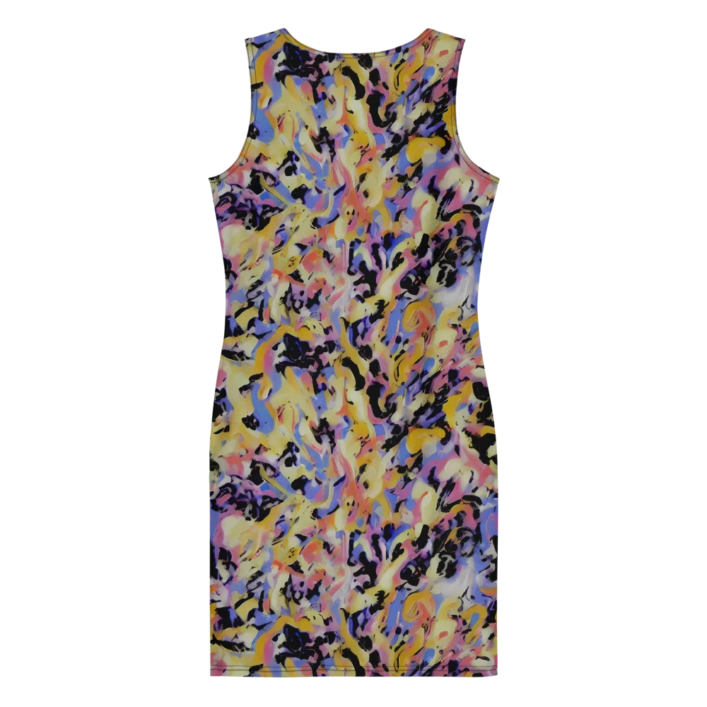 Electric Impression on Bodycon Dress — Back