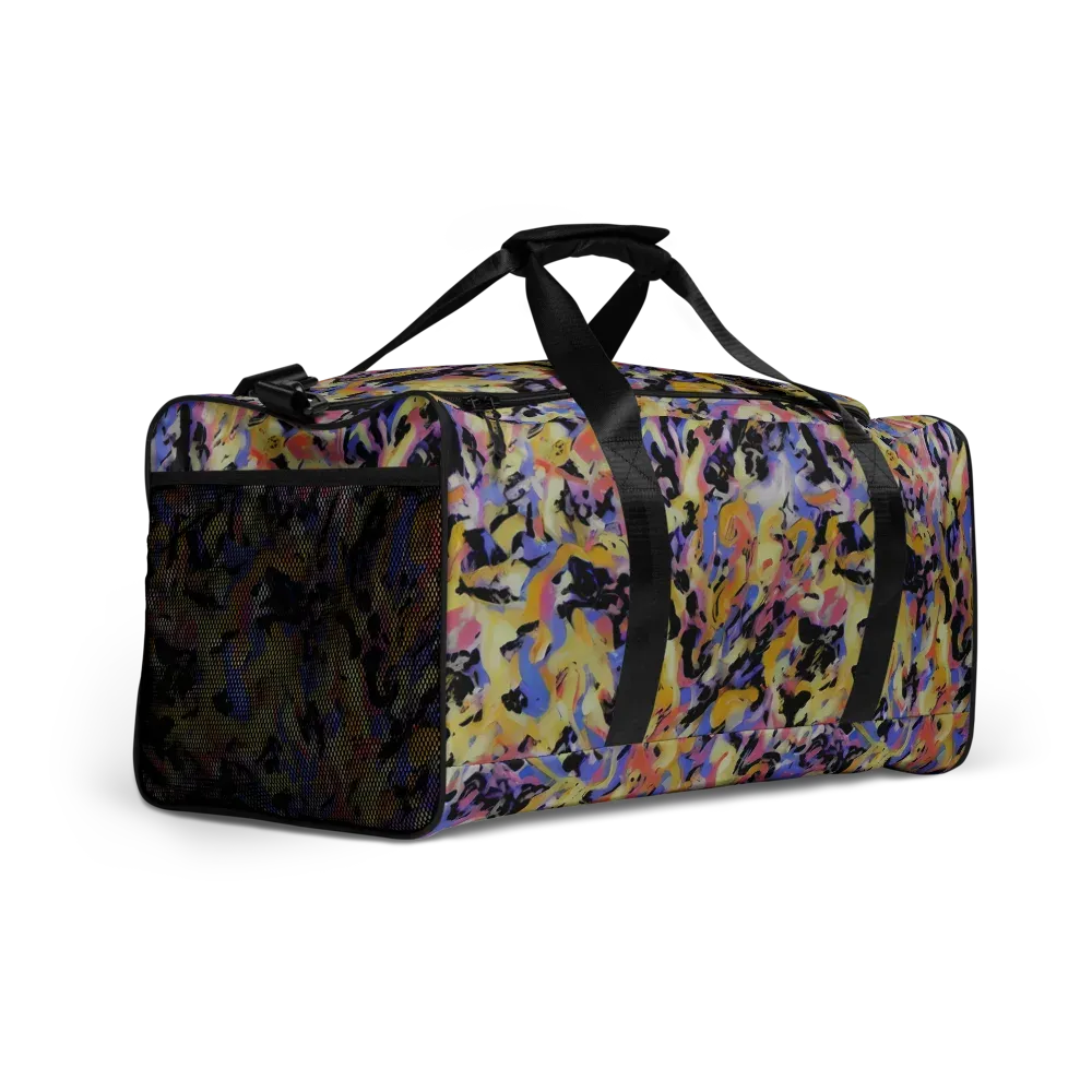Electric Impression on Duffle Bag — Right Front