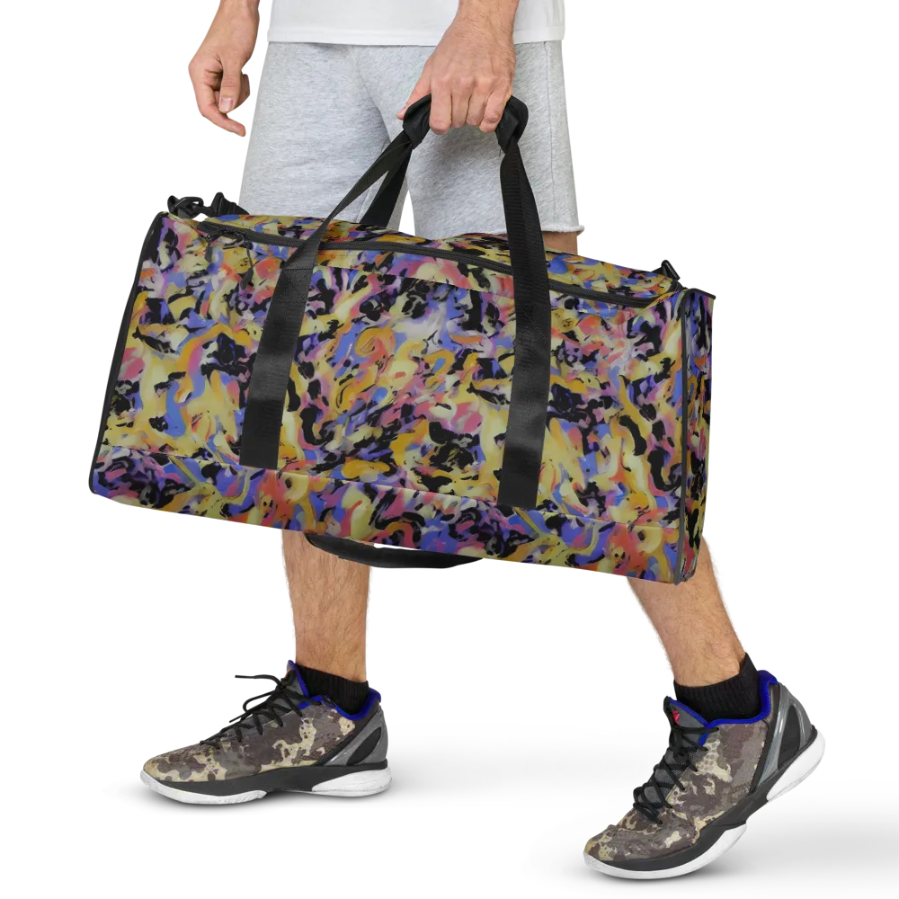 Electric Impression on Duffle Bag — Front