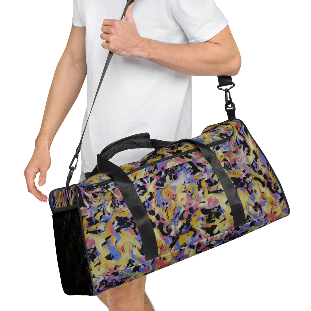 Electric Impression on Duffle Bag — Right Front