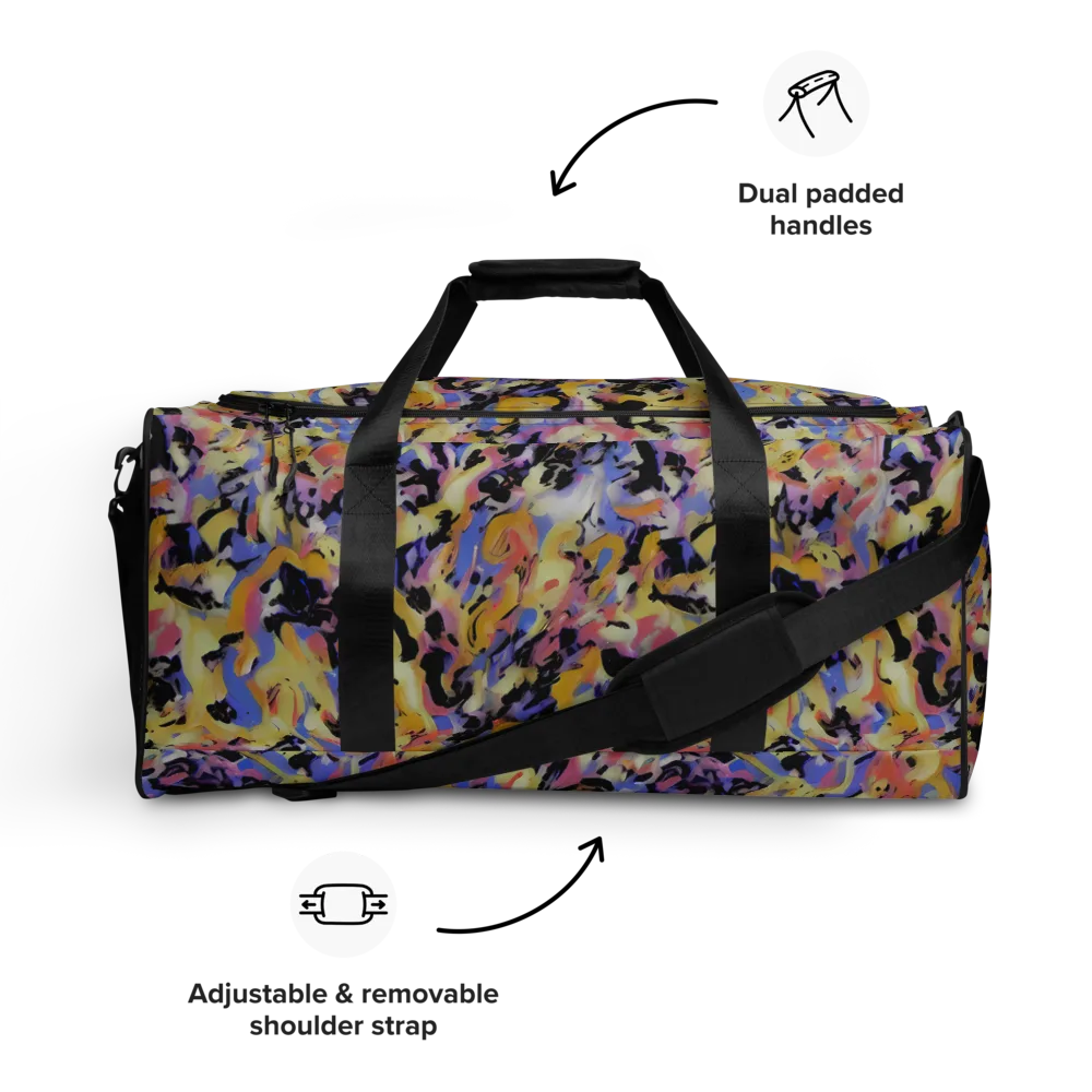 Electric Impression on Duffle Bag — Front