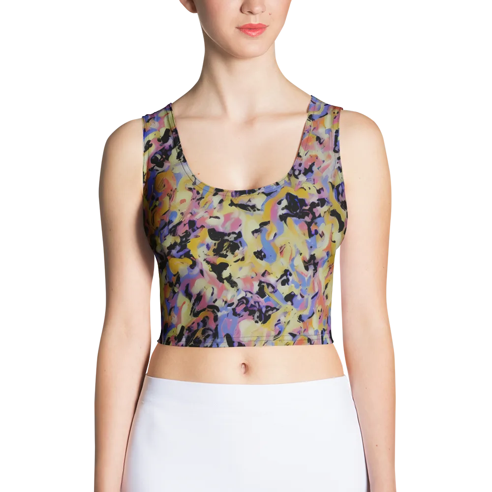 Electric Impression on Crop Top — Front