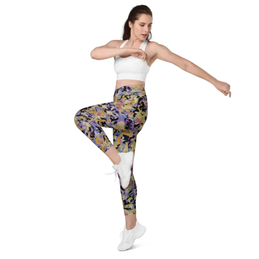 Electric Impression on a Leggings with Pockets