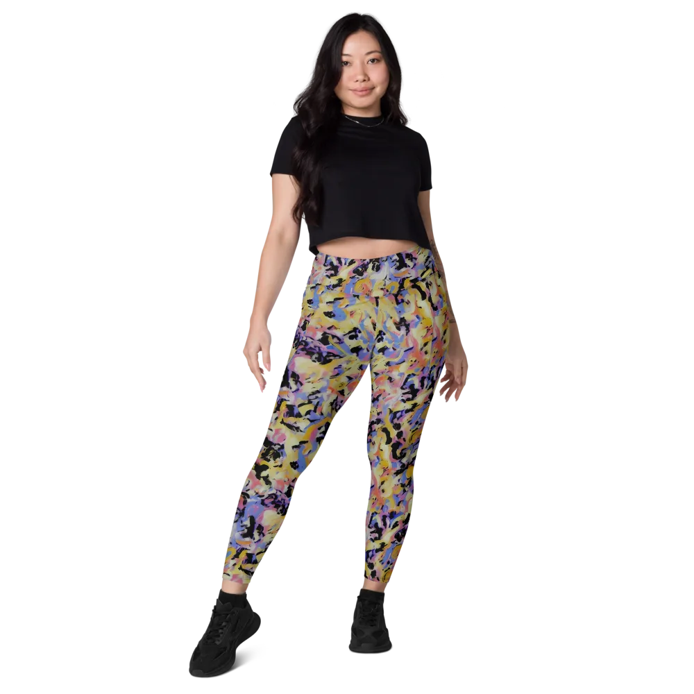 Electric Impression on Leggings with Pockets — Front