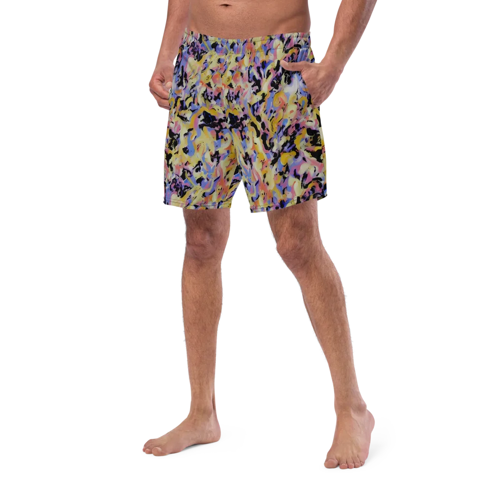 Electric Impression on Swim Trunks — Left Front