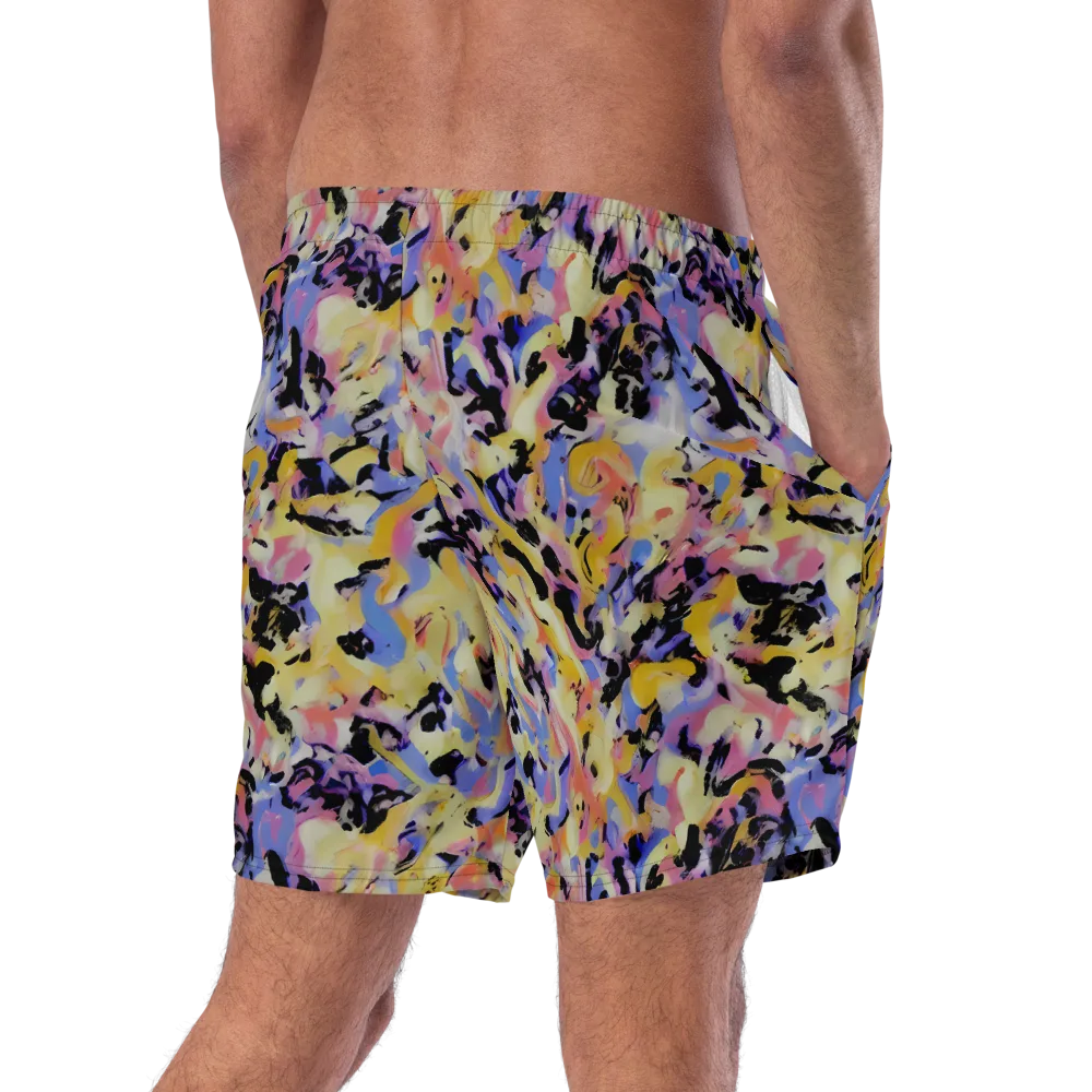 Electric Impression on Swim Trunks — Right Back