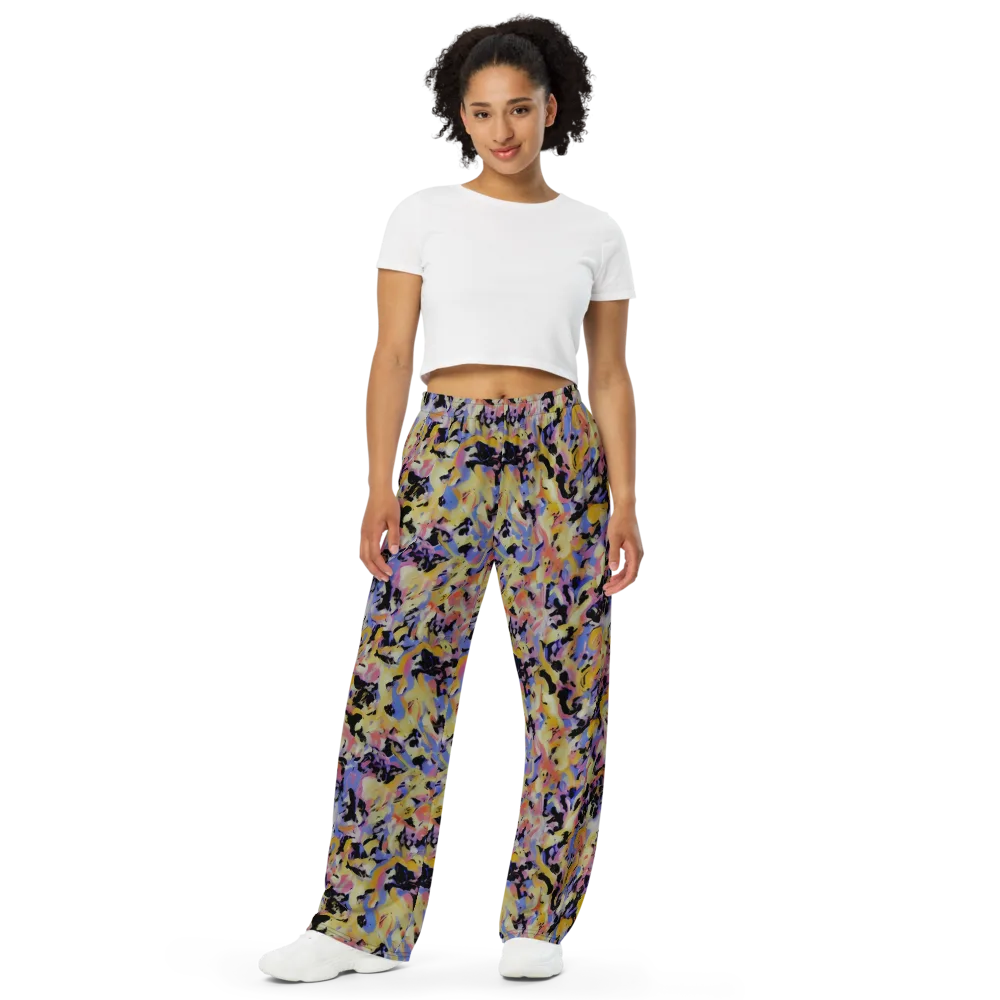 Electric Impression on Wide-Leg Pants — Front