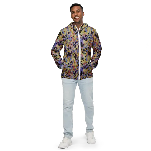Electric Impression on a Men's Windbreaker