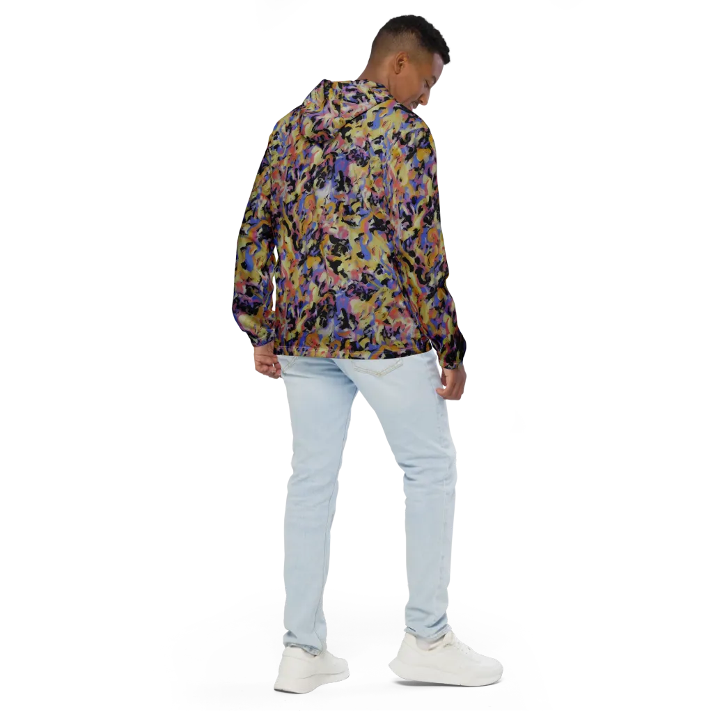 Electric Impression on Men's Windbreaker — Back