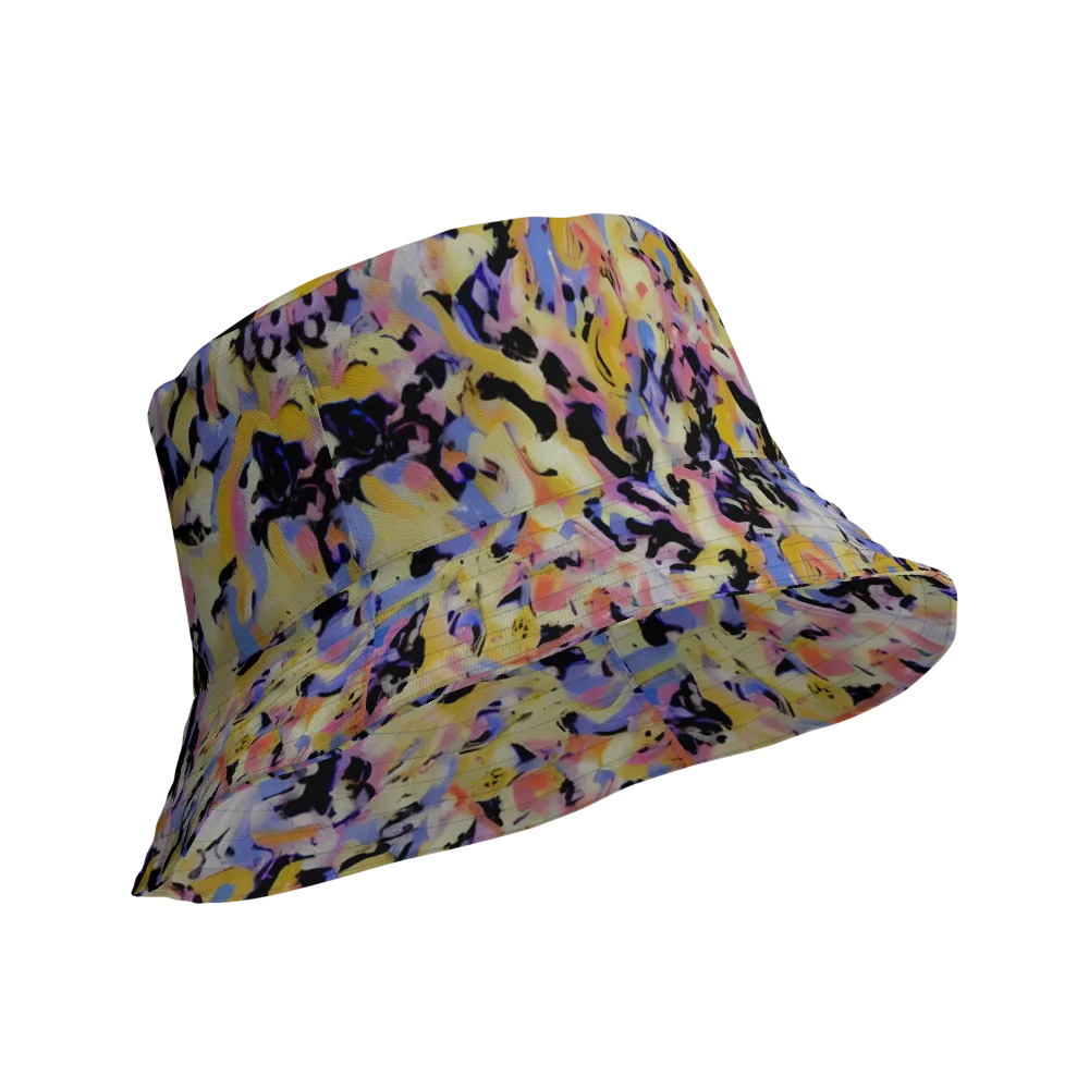Electric Impression on Reversible Bucket Hat — Product details Outside