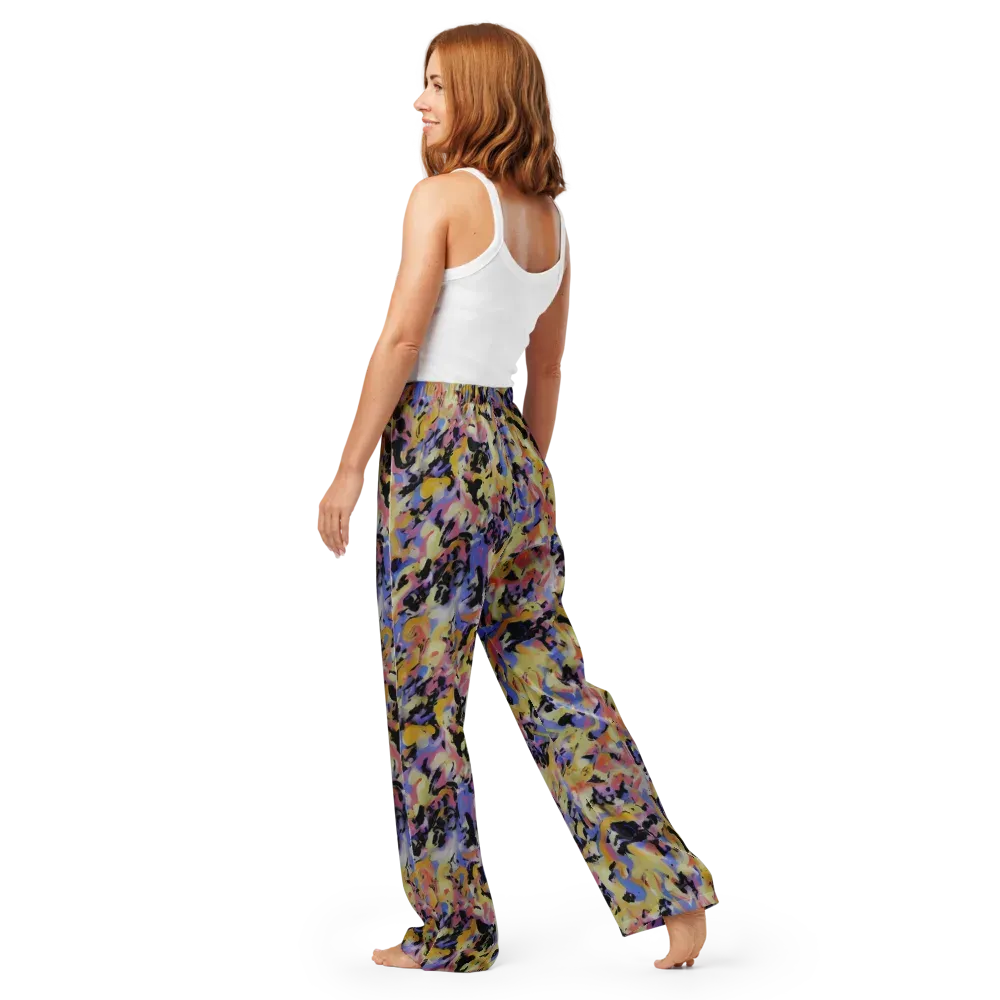 Electric Impression on Women's Pajama Pants — Back