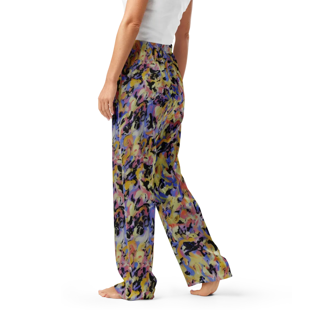 Electric Impression on Women's Pajama Pants — Left