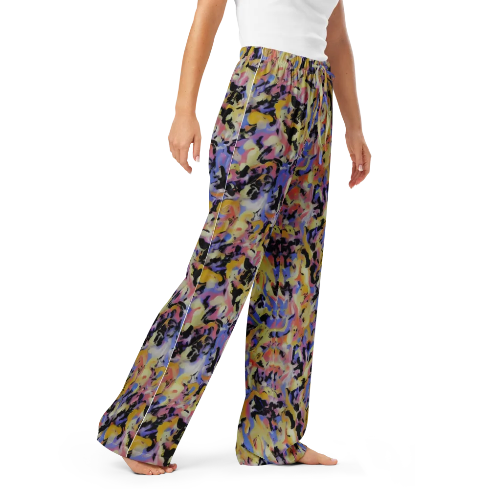 Electric Impression on Women's Pajama Pants — Right Front