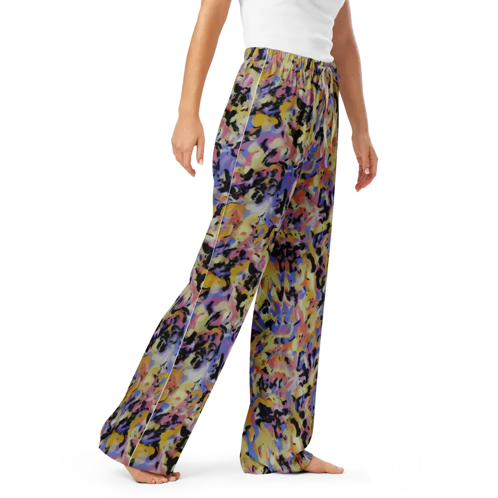 Electric Impression on Women's Pajama Pants — Right Front