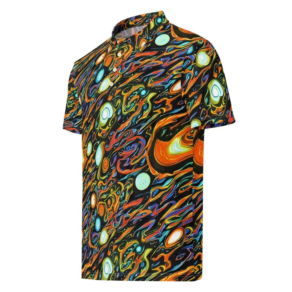 Solar Rush on Men's Slim Fit Polo Shirt — Left Front