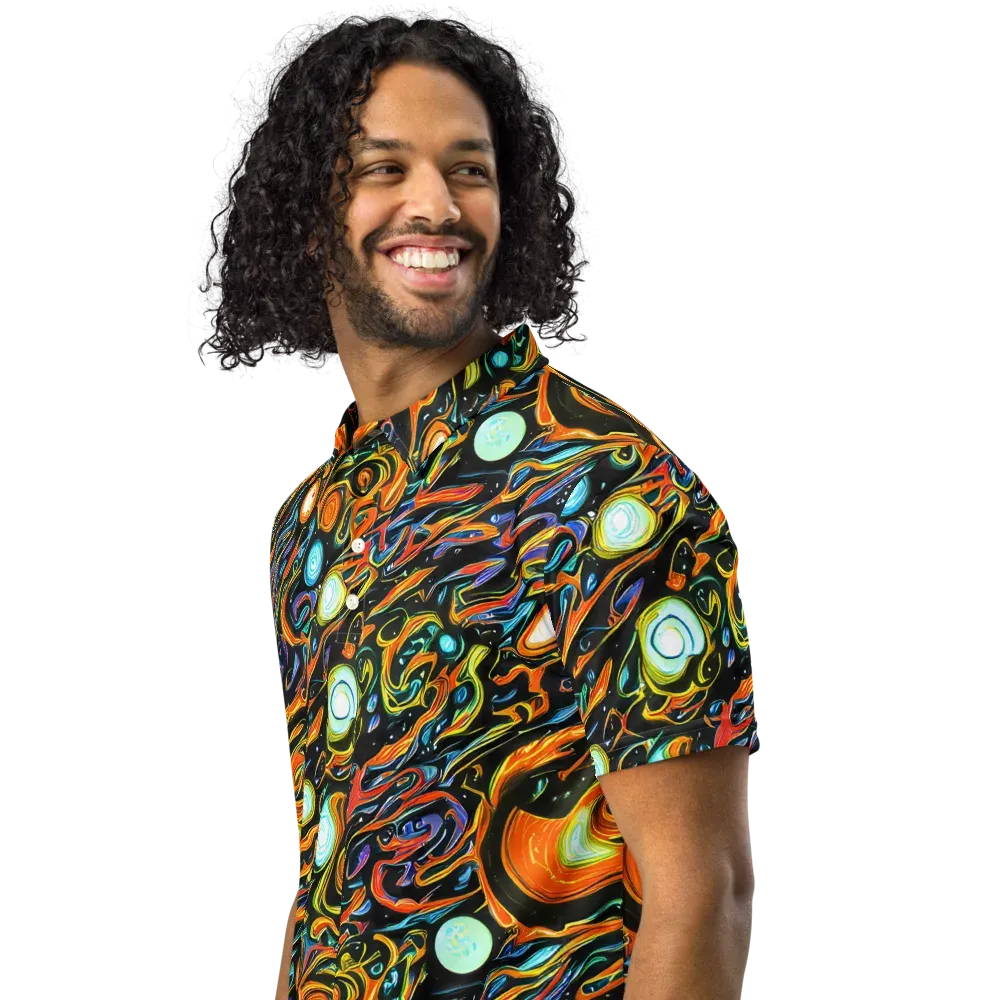 Solar Rush on Men's Slim Fit Polo Shirt — Left Front