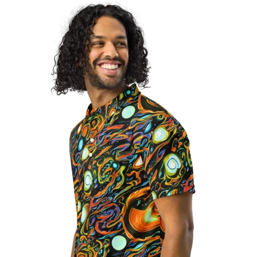 Solar Rush on a Men's Slim Fit Polo Shirt
