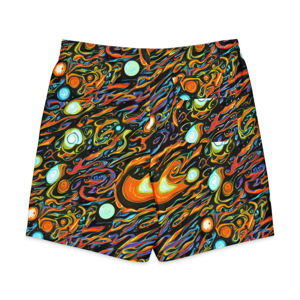 Solar Rush on Men's Board Shorts — Back