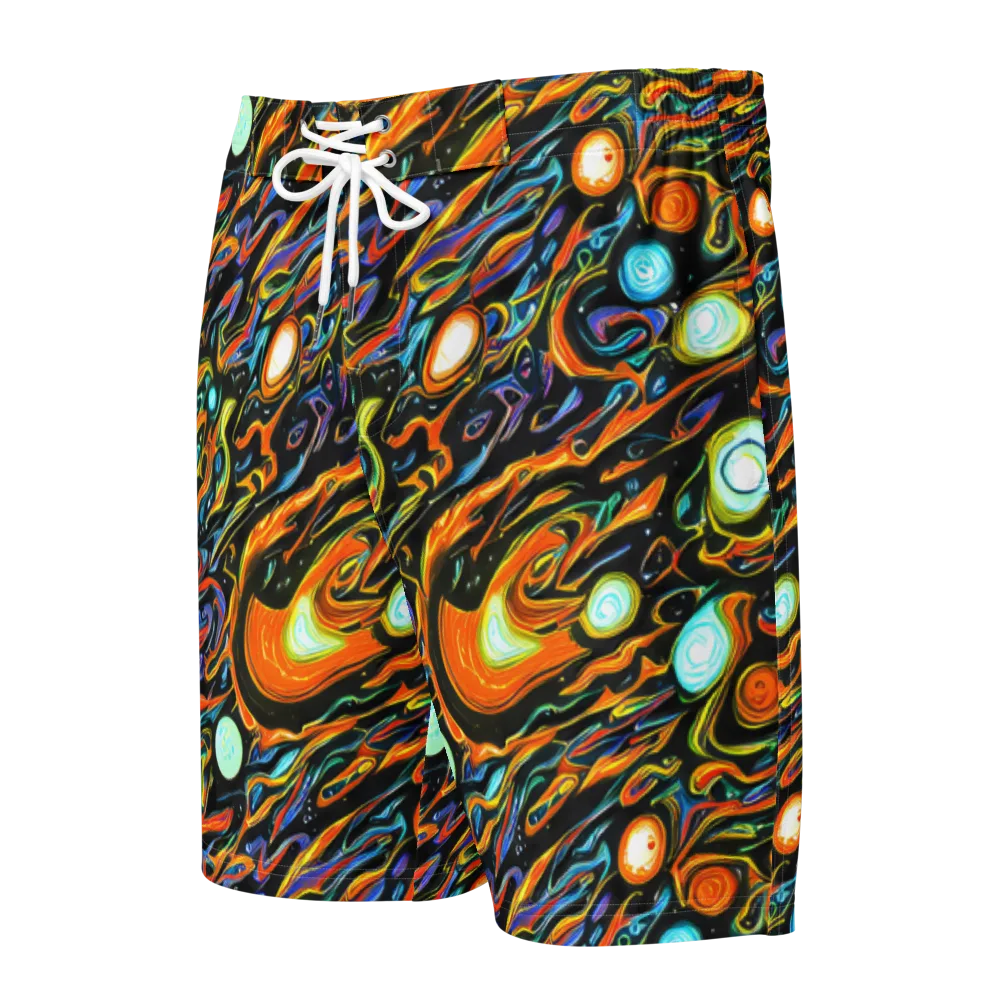 Solar Rush on Men's Board Shorts — Front
