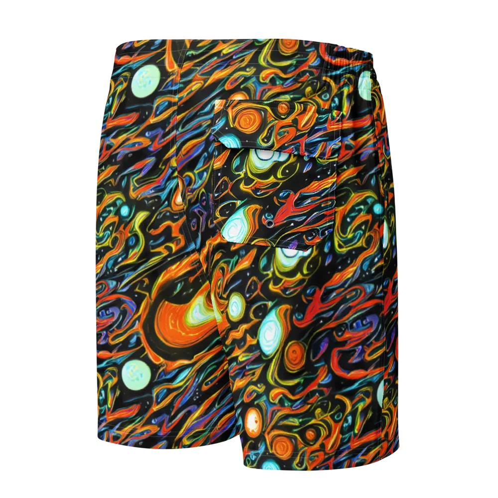 Solar Rush on Men's Board Shorts — Back