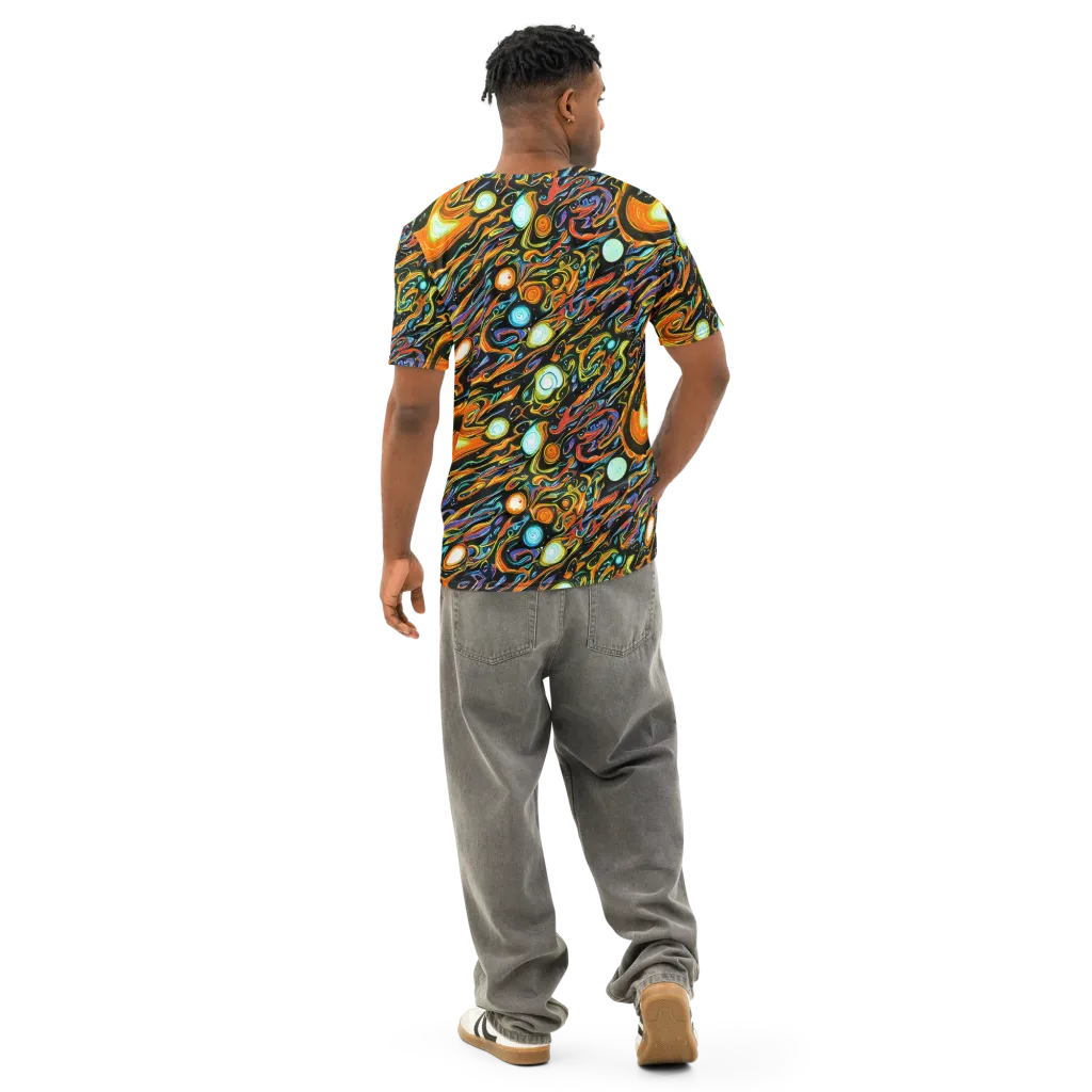 Solar Rush on Men's Cotton Crew Neck T-Shirt — Back
