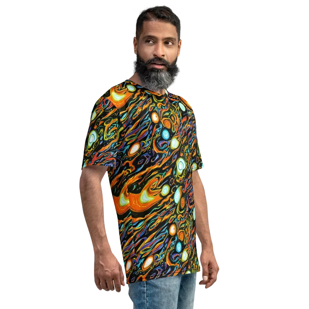 Solar Rush on Men's Crew Neck T-Shirt — Right