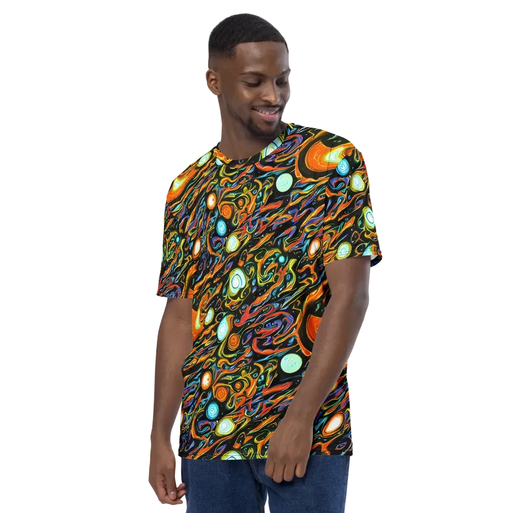 Solar Rush on Men's Crew Neck T-Shirt — Left