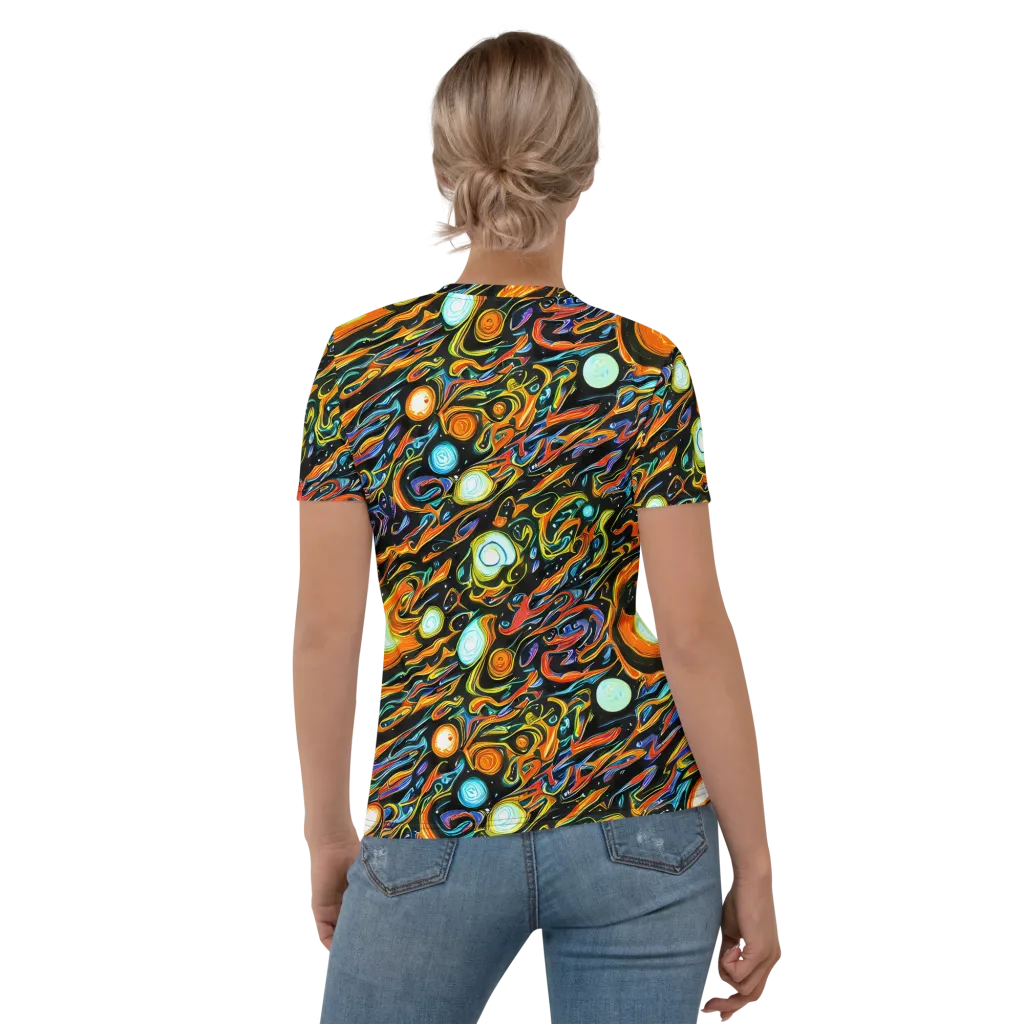 Solar Rush on Women's Crew Neck T-Shirt — Back