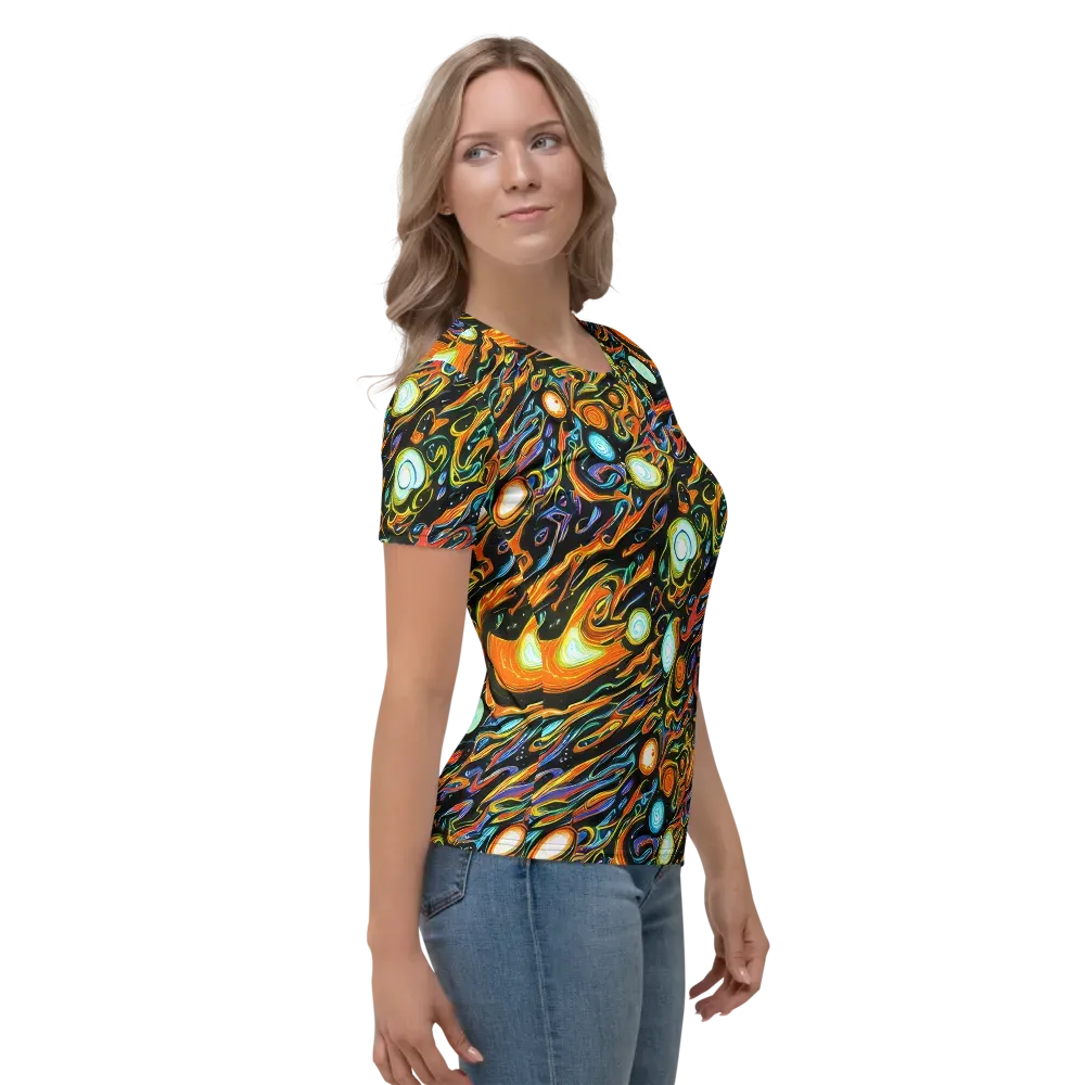 Solar Rush on Women's Crew Neck T-Shirt — Right