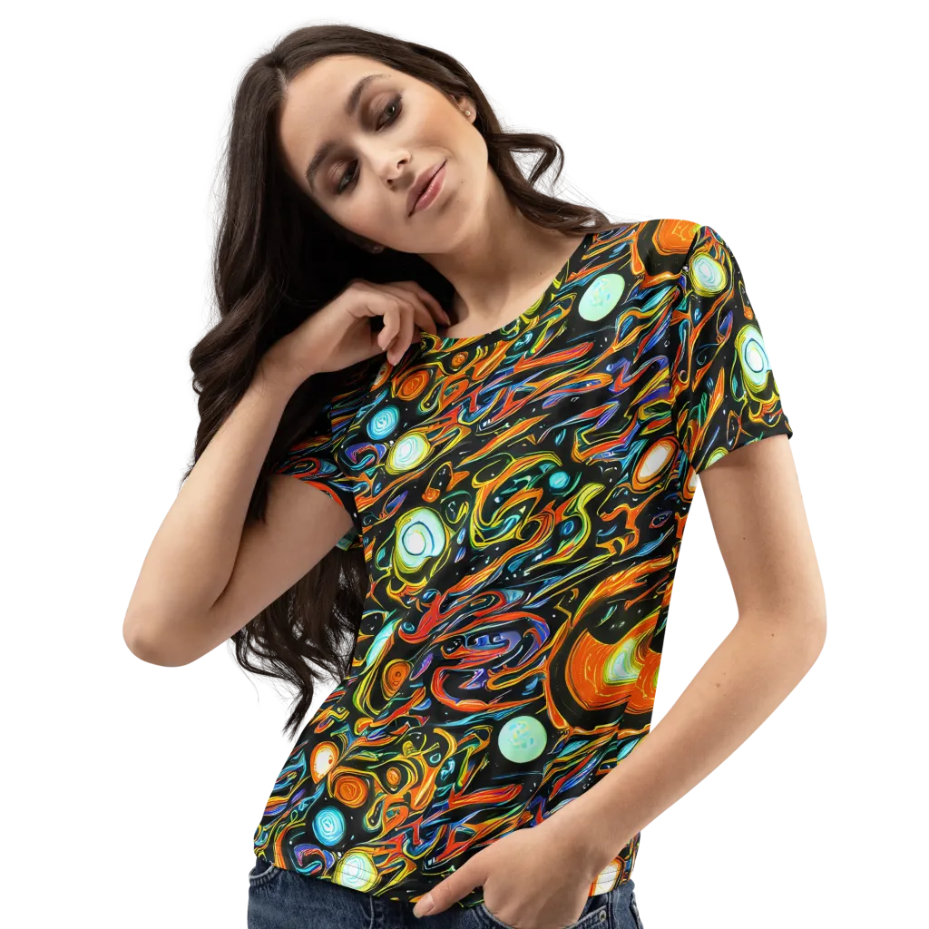 Solar Rush on Women's Crew Neck T-Shirt — Left Front