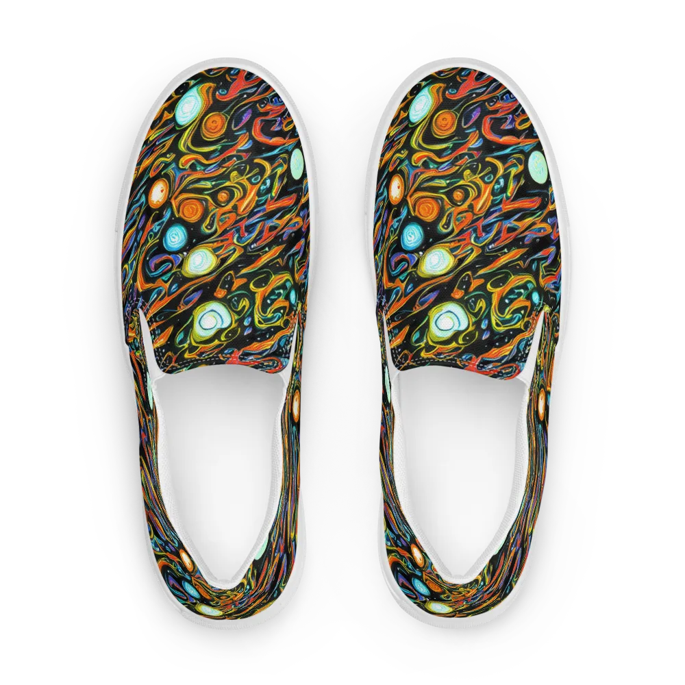 Solar Rush on Men's Slip-On Canvas Shoes — Front