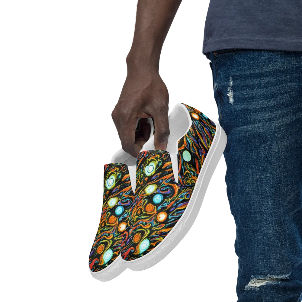 Solar Rush on Men's Slip-On Canvas Shoes — Left Front