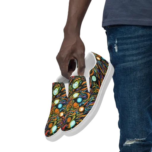 Solar Rush on a Men's Slip-On Canvas Shoes