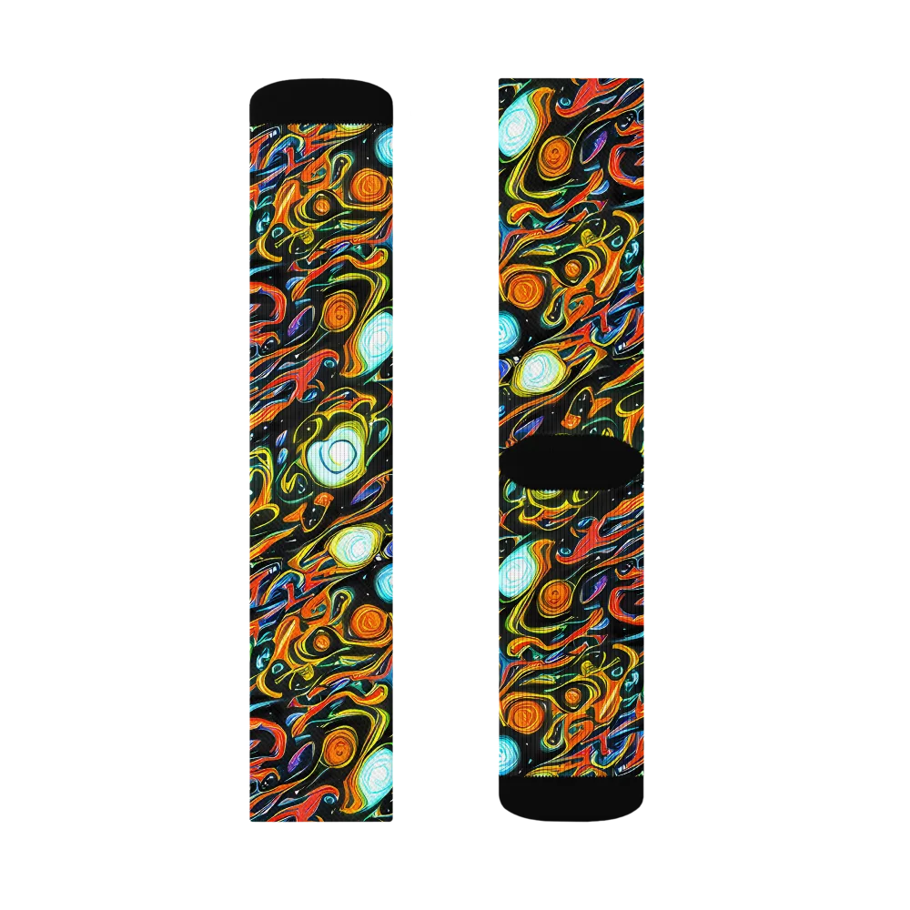 Solar Rush on Socks — Left Sock