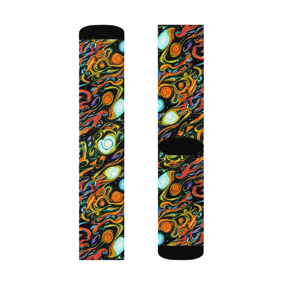 Solar Rush on Socks — Right Sock