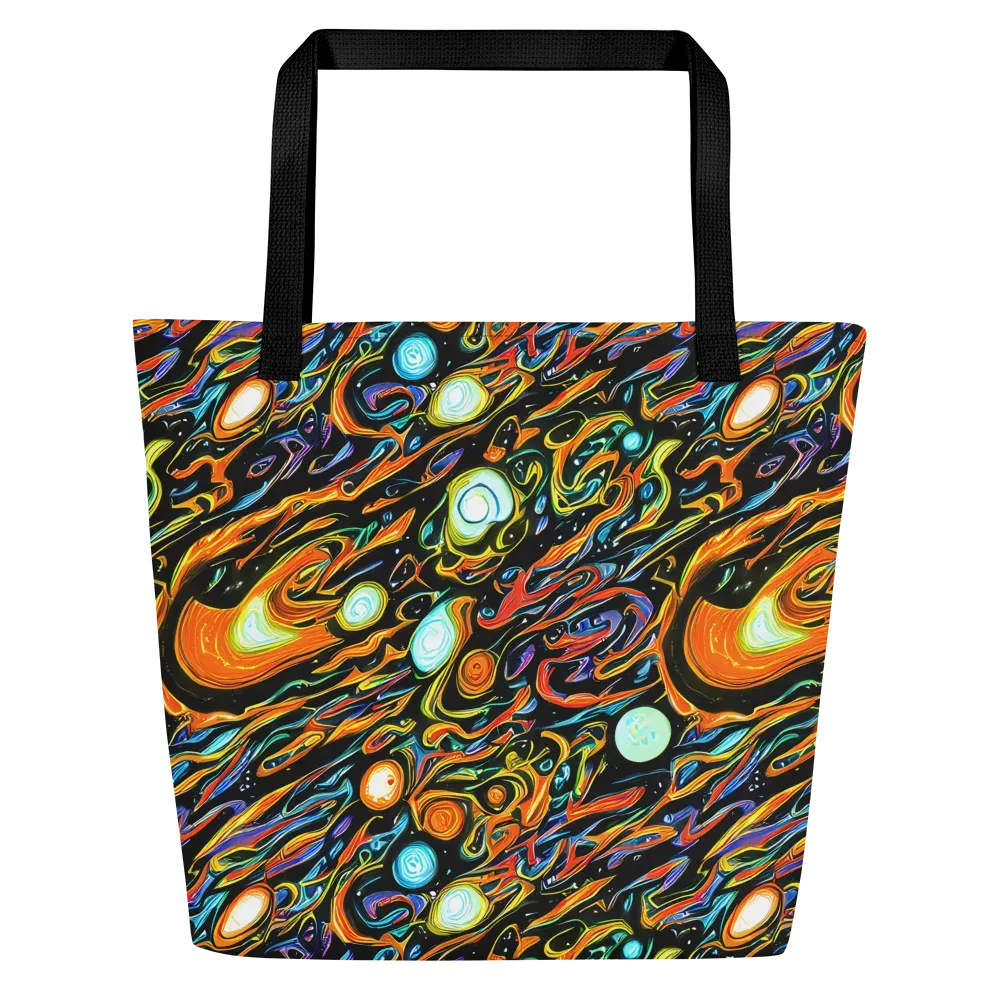 Solar Rush on Large Tote Bag W/ Pocket — Front