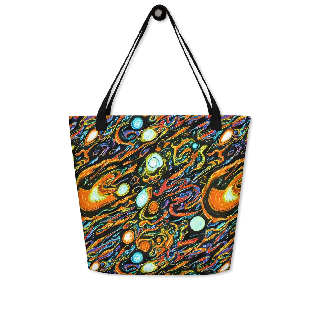 Solar Rush on Large Tote Bag W/ Pocket — Front