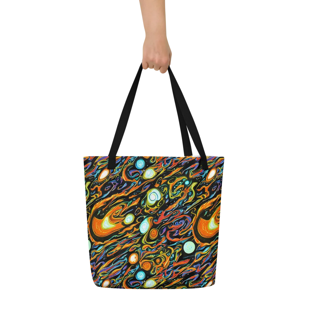 Solar Rush on Large Tote Bag W/ Pocket — Front