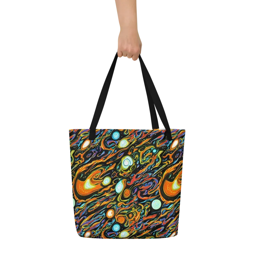 Solar Rush on Large Tote Bag W/ Pocket — Front