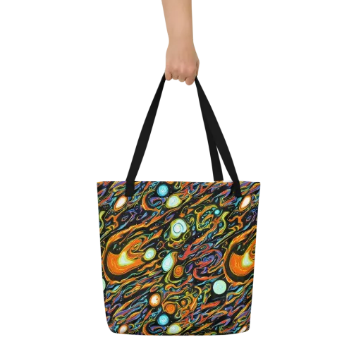 Solar Rush on a Large Tote Bag W/ Pocket