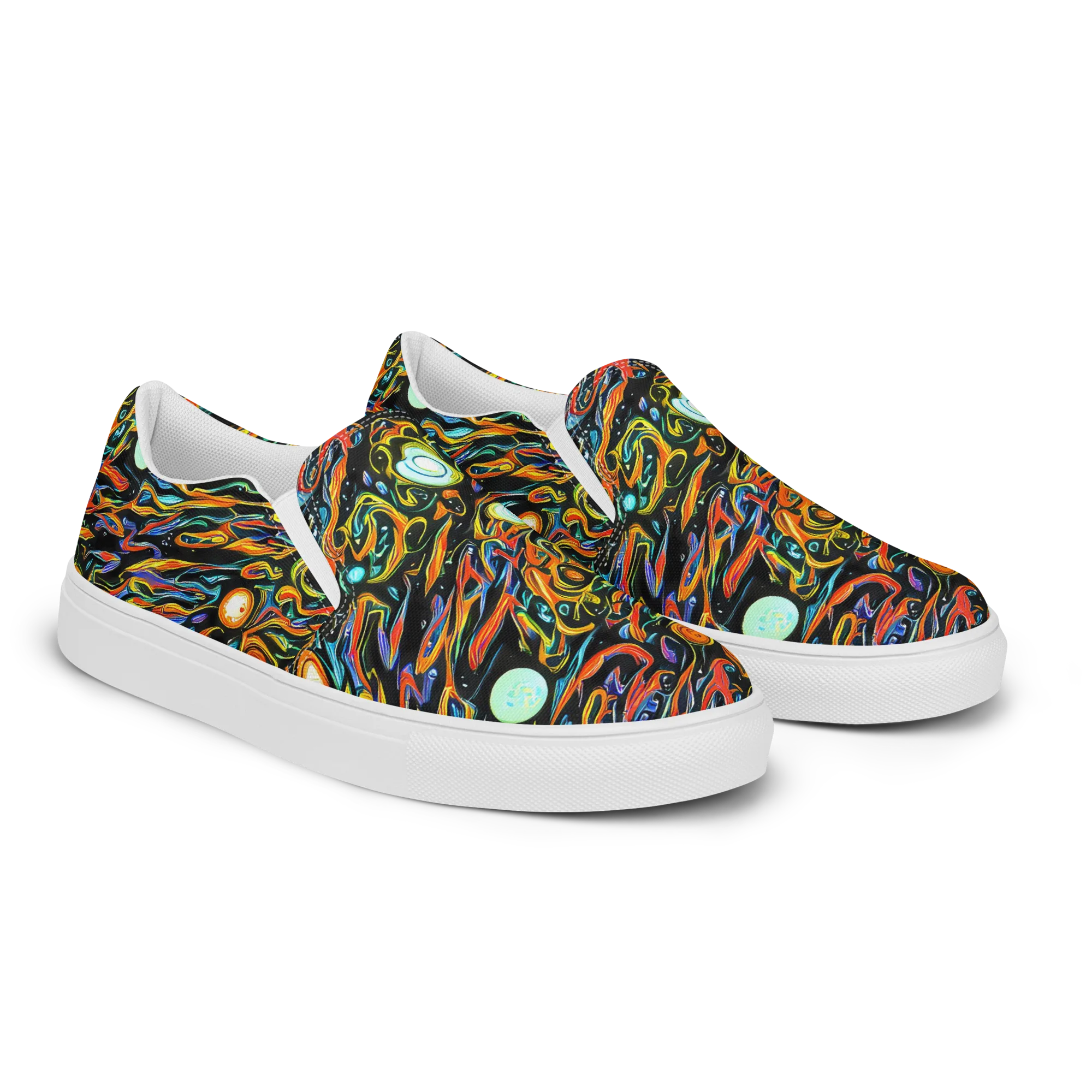 Solar Rush on Women's Slip-On Canvas Shoes — Right Front