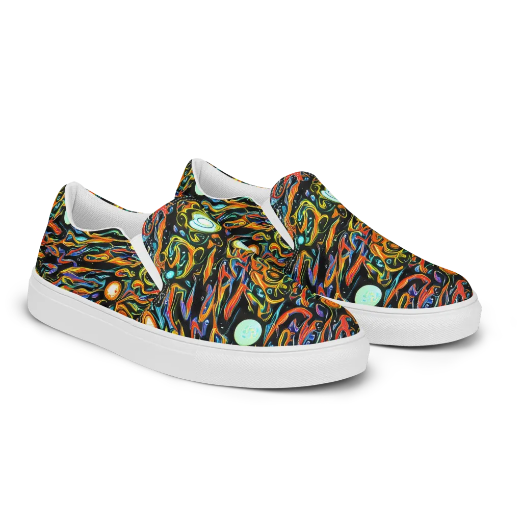 Solar Rush on Women's Slip-On Canvas Shoes — Right Front