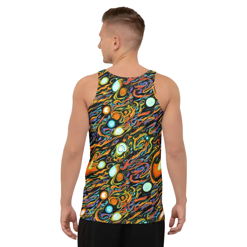 Solar Rush on Men's Tank Top — Back
