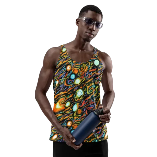Solar Rush on a Men's Tank Top