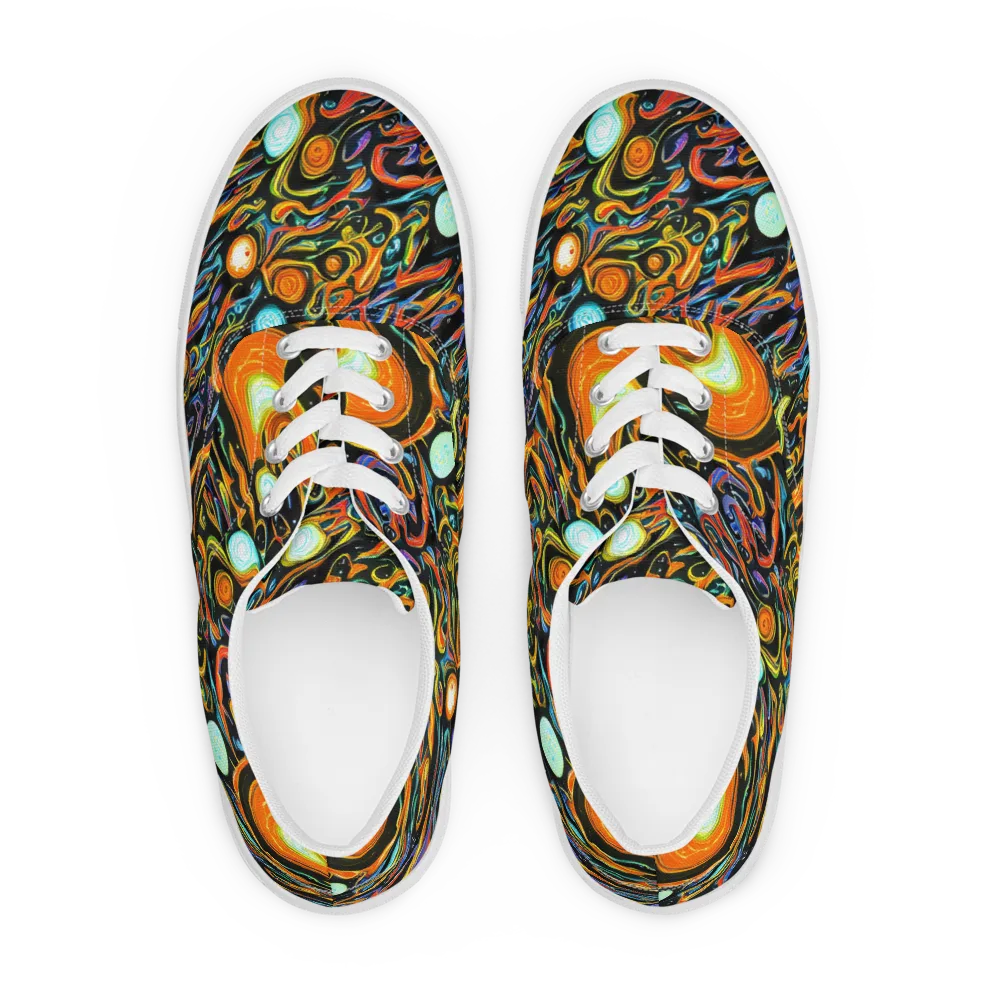 Solar Rush on Men's Lace-Up Canvas Shoes — Front