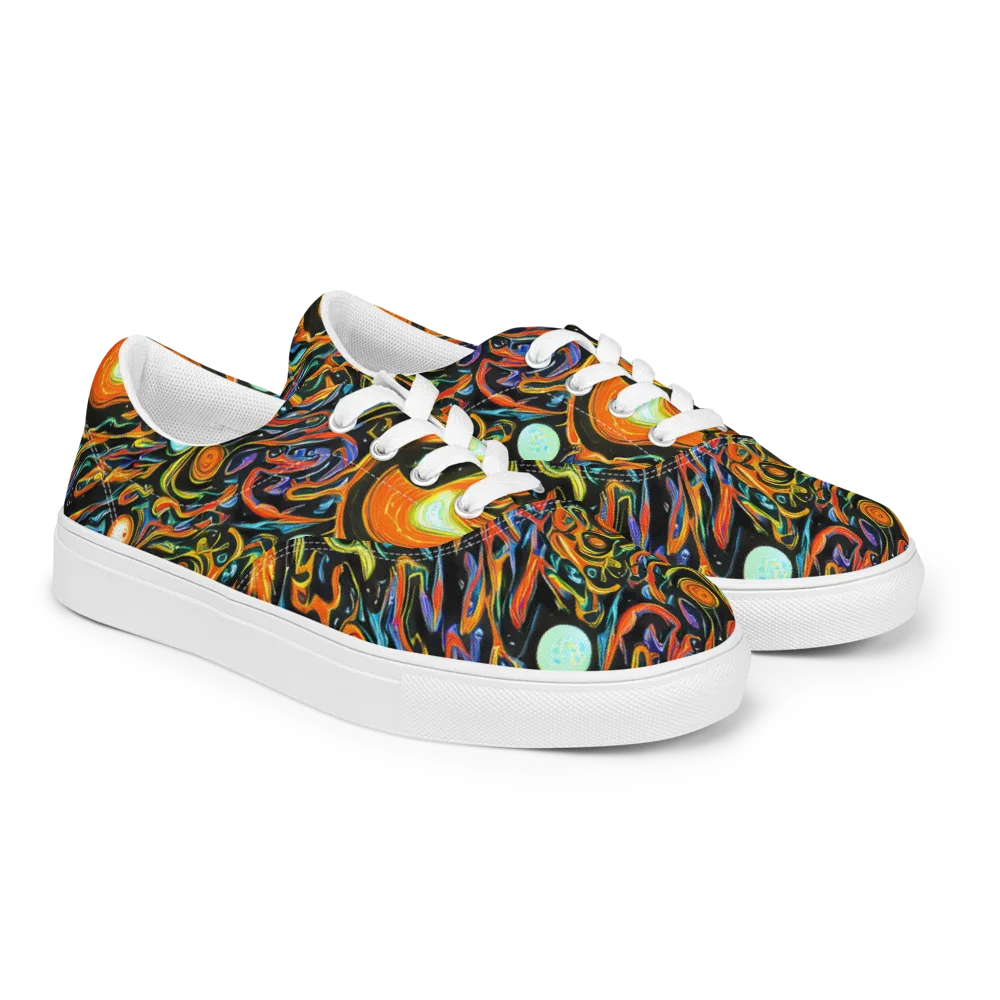 Solar Rush on Men's Lace-Up Canvas Shoes — Right Front