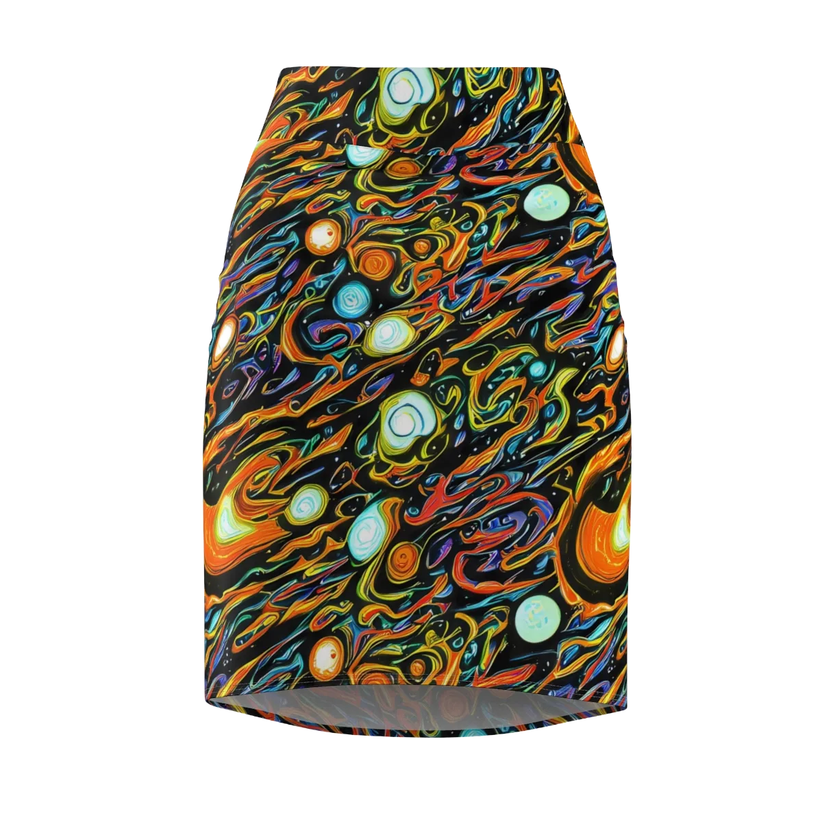 Solar Rush on Pencil Skirt — Front