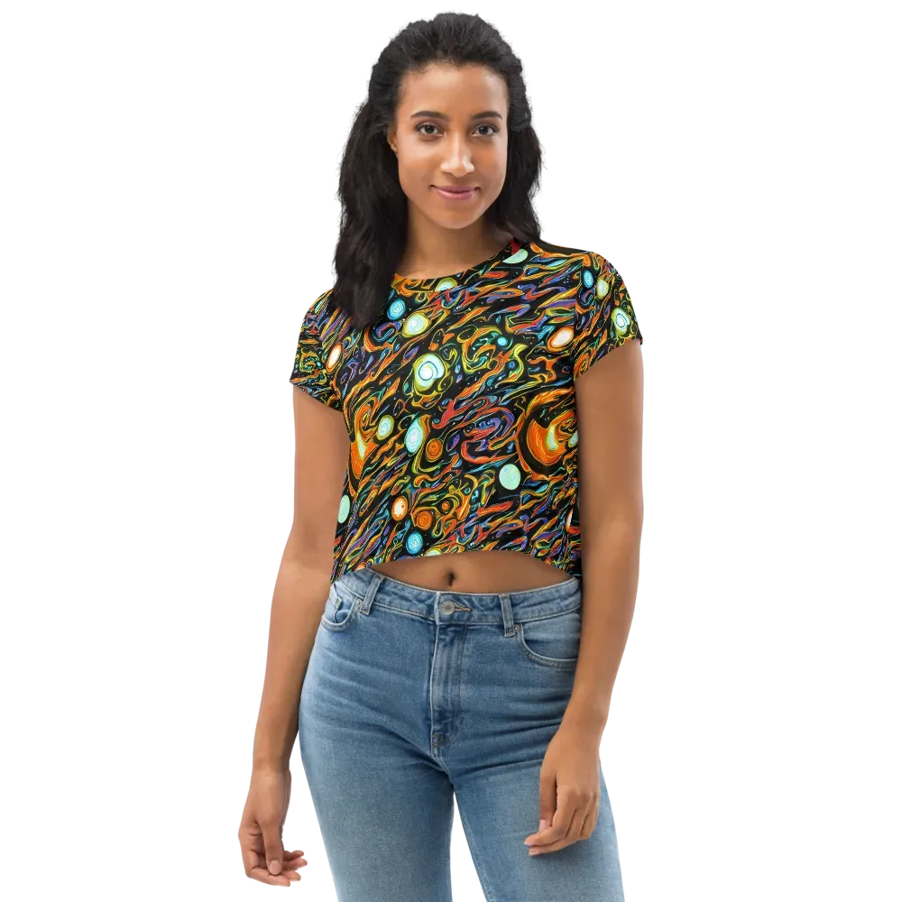 Solar Rush on Crop Tee — Front