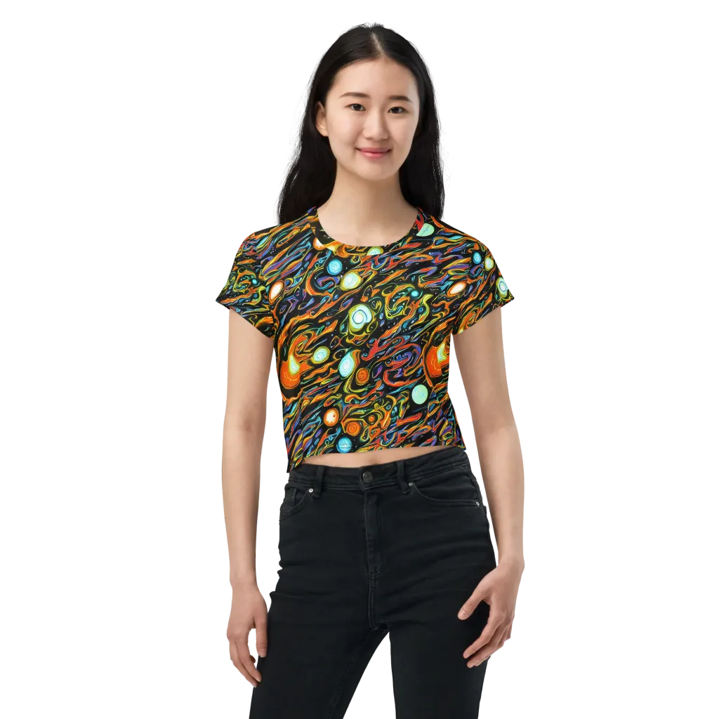 Solar Rush on Crop Tee — Front
