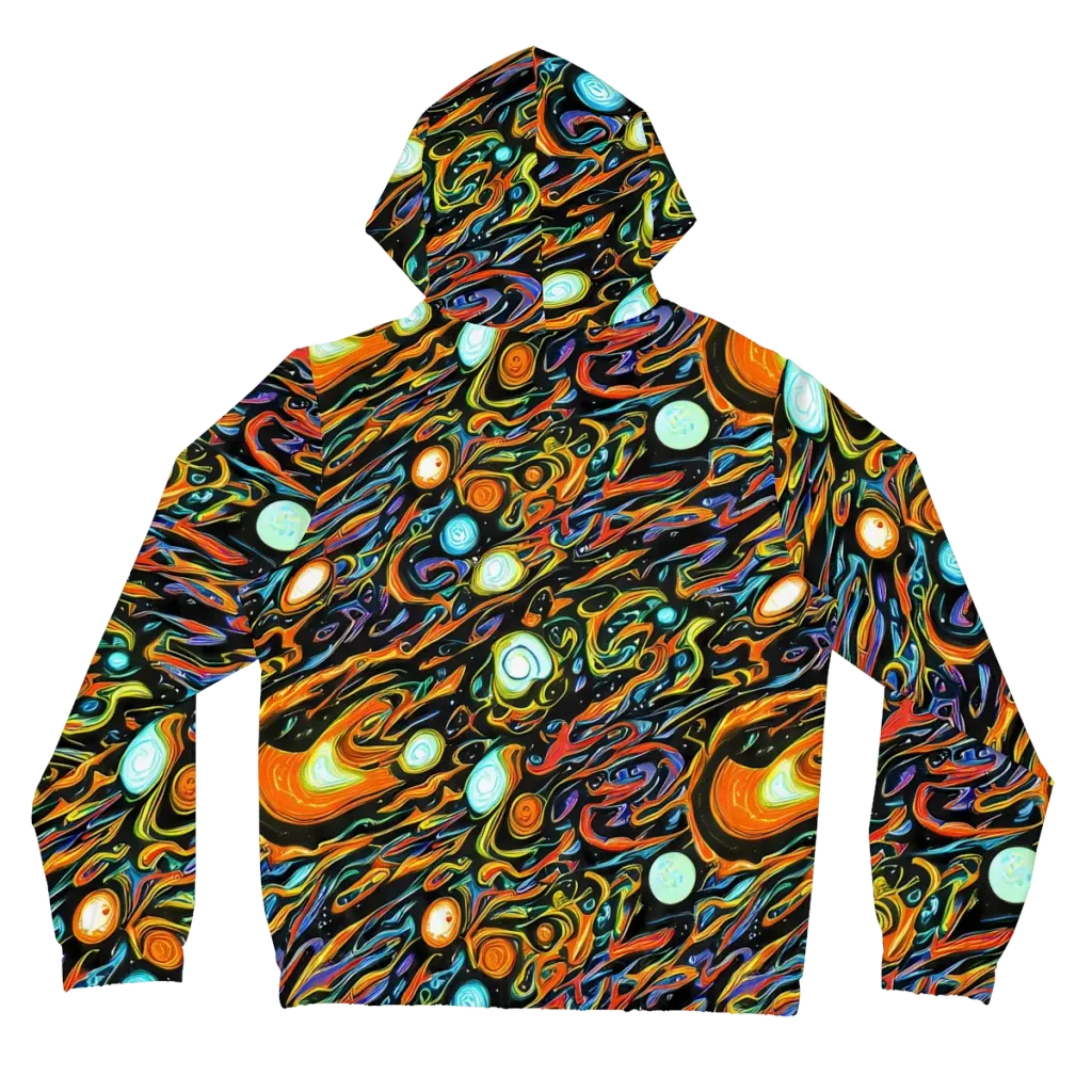 Solar Rush on Women's Full-Zip Hoodie — Back
